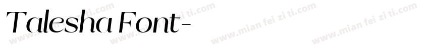Talesha Font字体转换